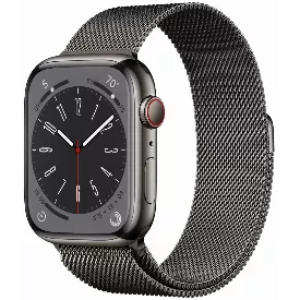 Умные часы Apple Watch Series 8 45 мм Graphite Stainless Steel Case, Graphite Milanese Loop R